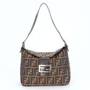 Fendi FF Zucca Mamma Bucket Baguette leather shoulder bag tote